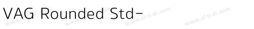 VAG Rounded Std字体转换